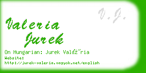 valeria jurek business card